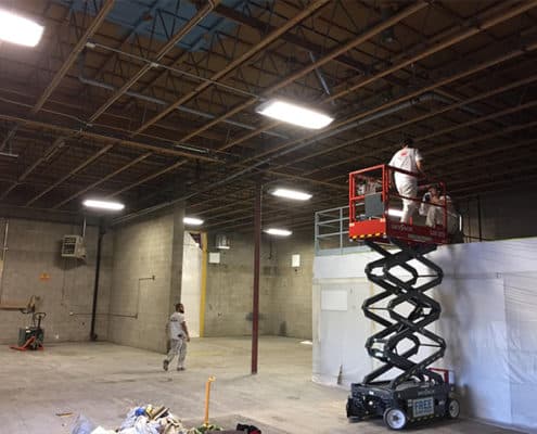 commercial ceiling-spray-painting in calgary