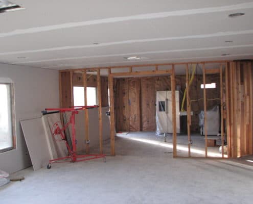 drywall installed in a house in calgary
